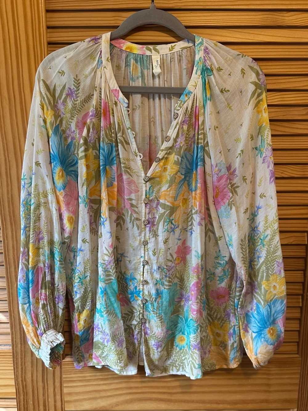 Spell Lei Lei Floral Blouse Size Small - Picture 2 of 7
